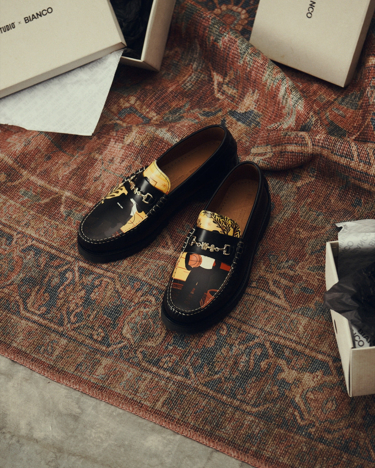 Winston Studio fertigt gemeinsam mit Bianco seinen eigenen Loafer.