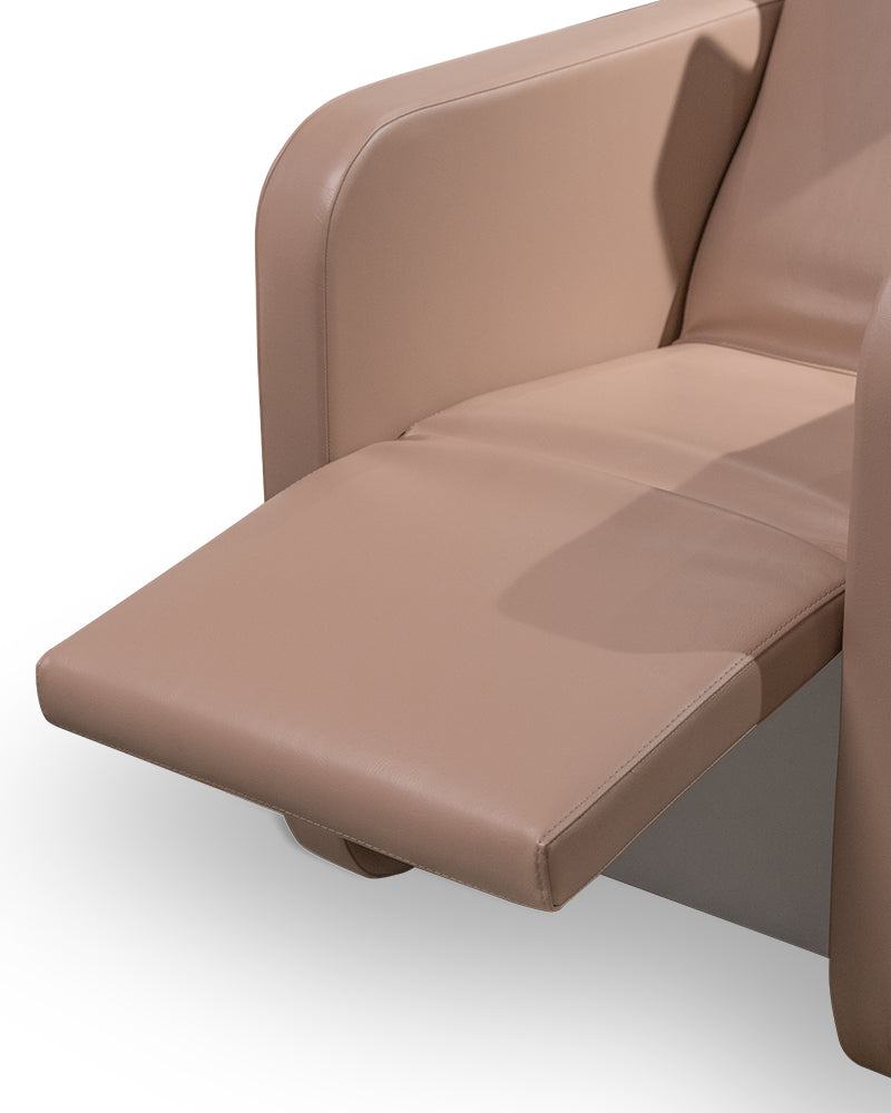 Spirit - Beige massagewaschanlage mit weißer Wanne