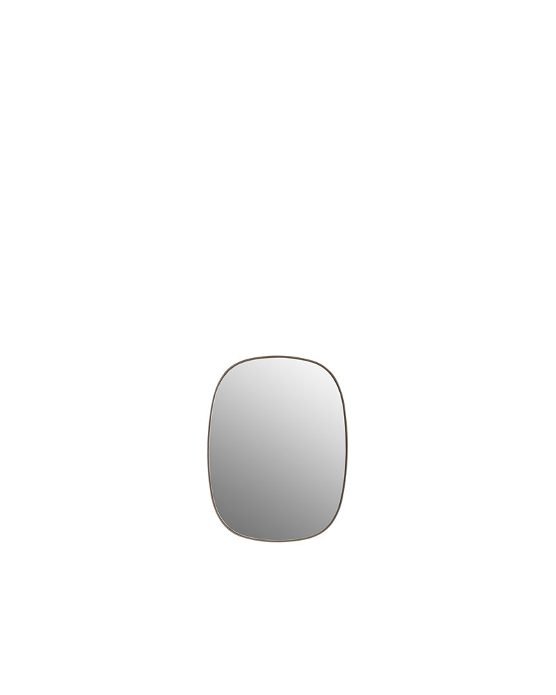 Framed klein - Taupe Wandspeigel