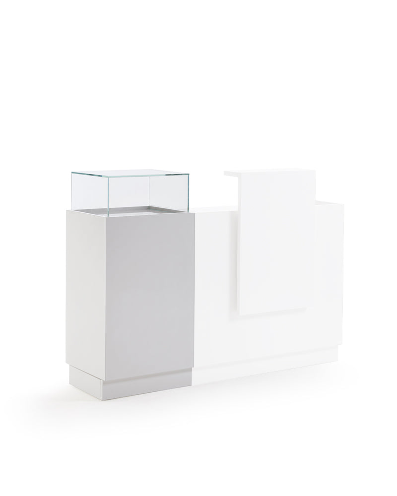 Light - Weißes Display-Modul für Empfangstheke