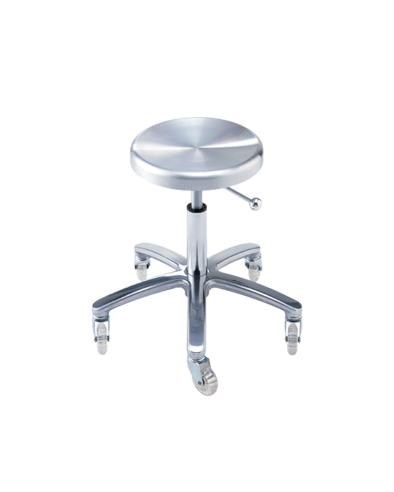 D-Stool - Aluminium Rollhocker