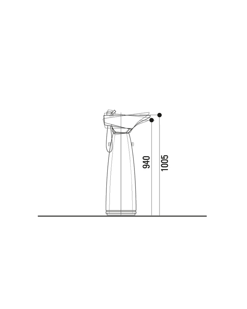Contura Form PLUS - Schwarze waschsäule