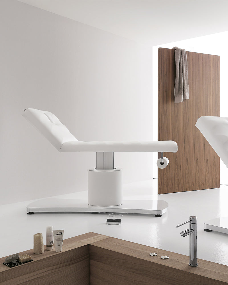 E-Motion - Weiße massageliege - mit Motor
