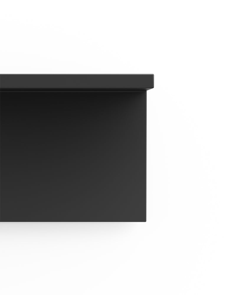 Display Black - 32 cm Regal in schwarzem Melamin