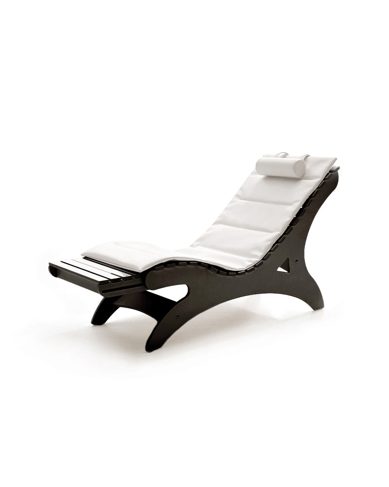 Sayuri - Schwarzer Wellness-Stuhl - Wengé-Holz