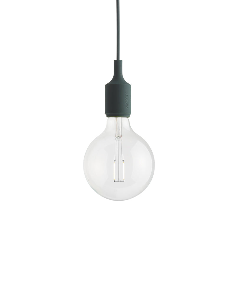 E27 LED - Dunkelgrüne Deckenleuchte