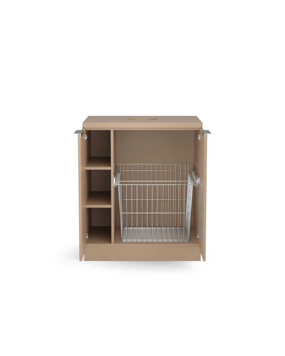 Colorbar Handtuchkorb - Waschschrank in Beige - Cappuccino