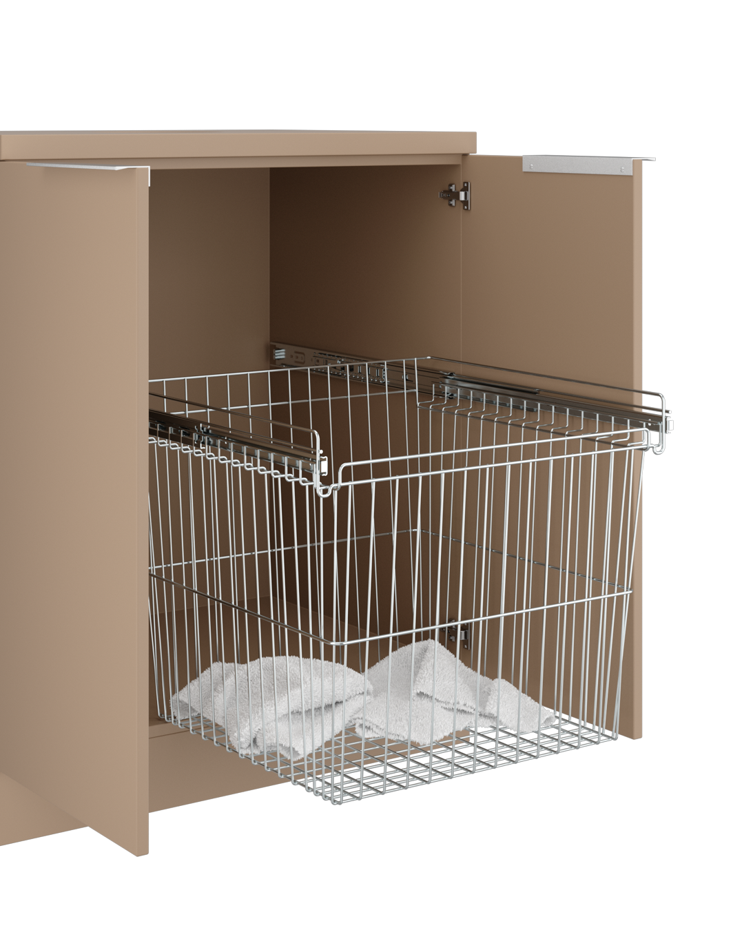 Colorbar Handtuchkorb - Waschschrank in Beige - Cappuccino
