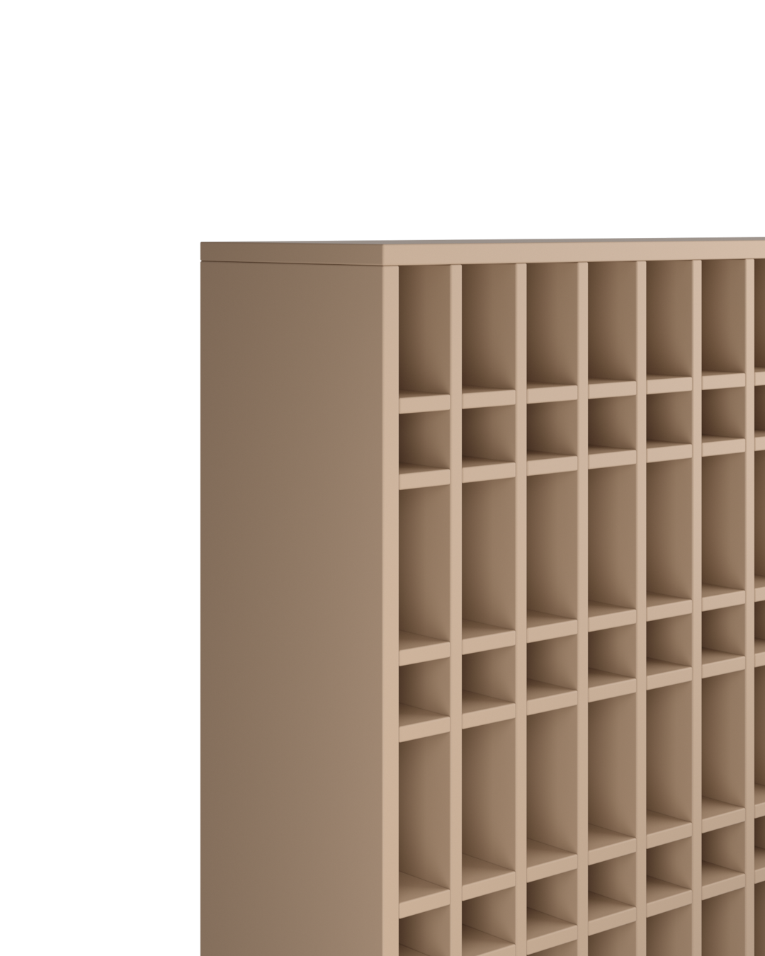 Colorbar Tubenregal - Wandmontiertes farbregal - Beige Cappuccino