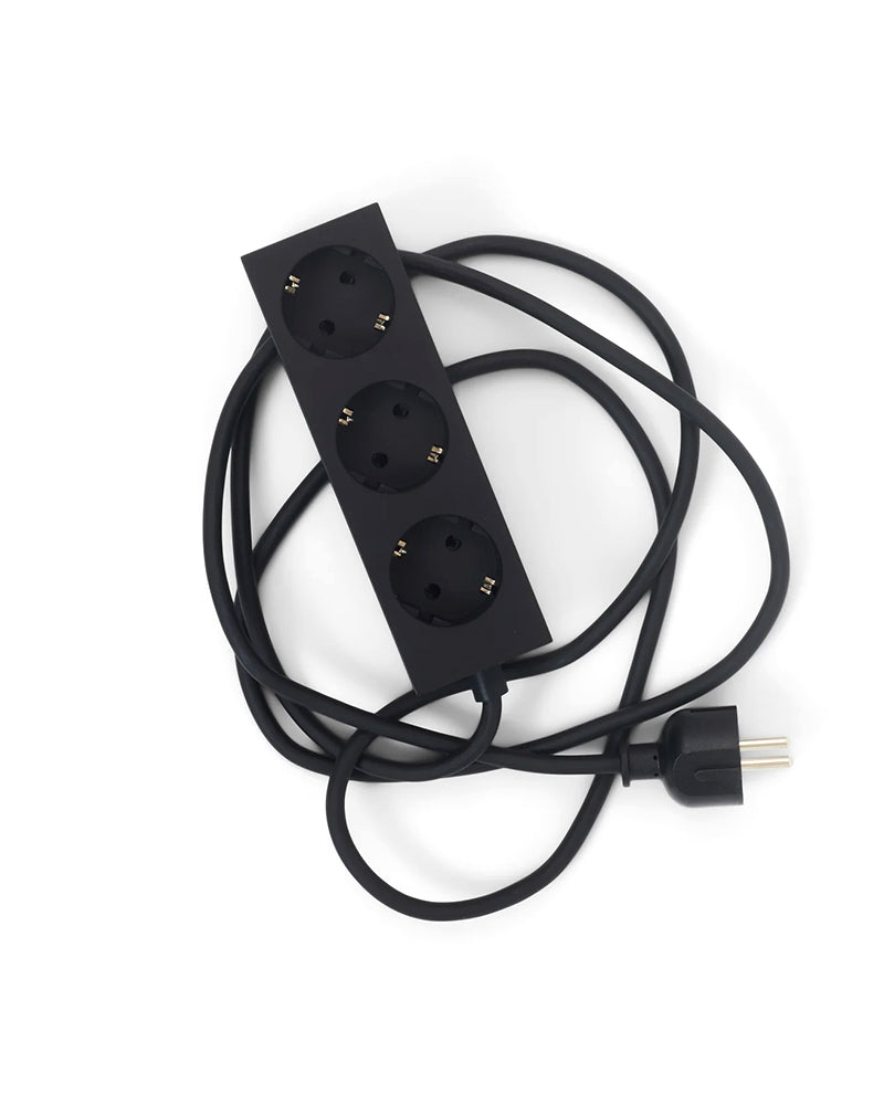Power Bar Charcoal - Schwarzes Verlängerungskabel - 5 Meter