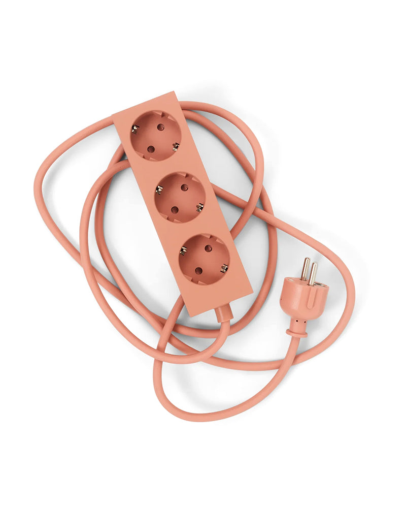 Power Bar Dusty Rose - Rosa verlängerungskabel - 5 meter