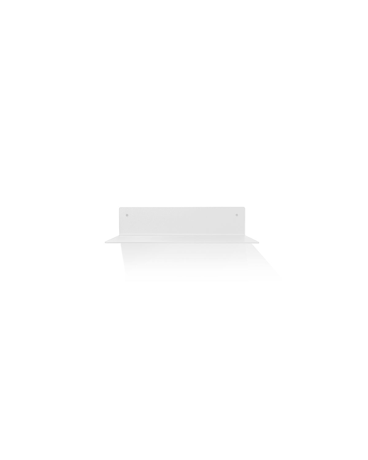 Slim White - 32 cm Aluminiumablage in weißer Pulverbeschichtung