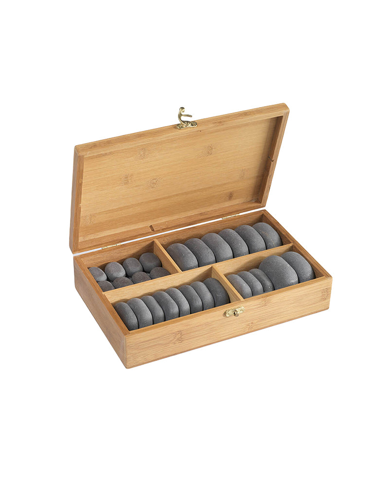 Hot stones - Steine-Set für Körpertherapie