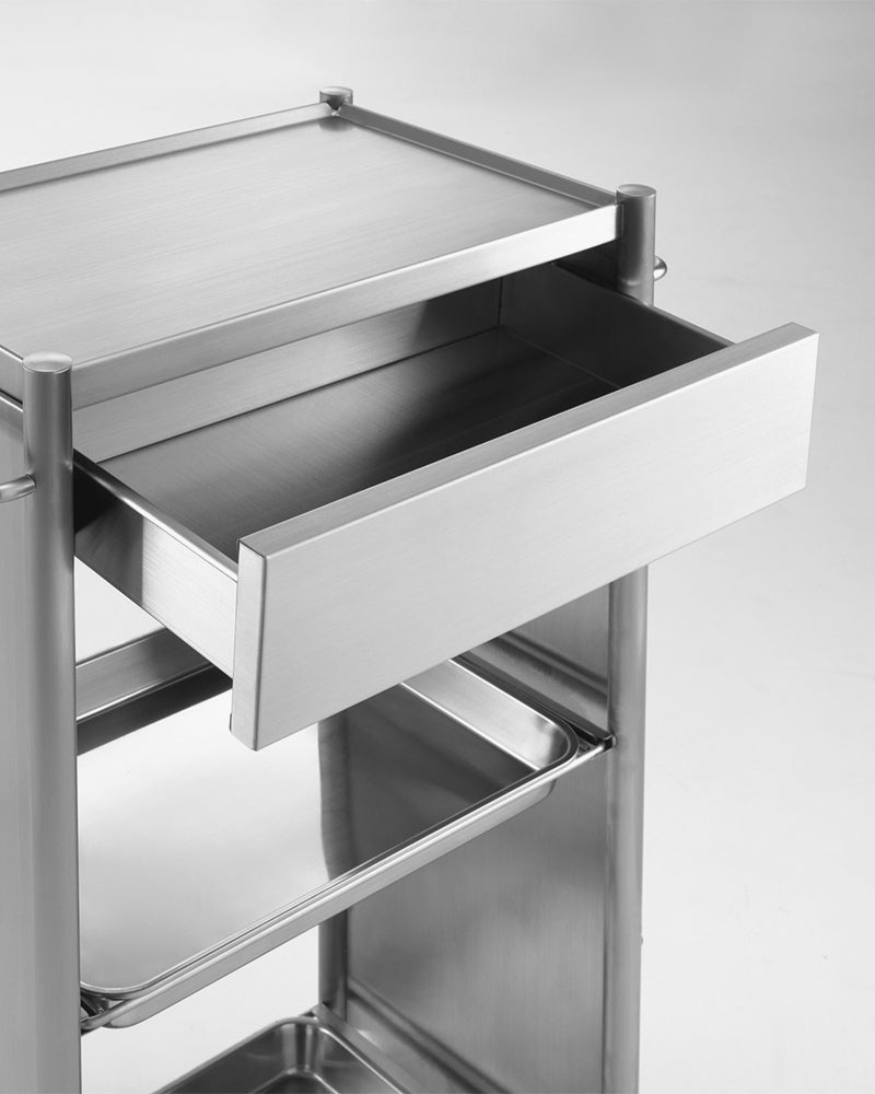 D-Galley - Aluminium bedienungswagen - Mit Schublade