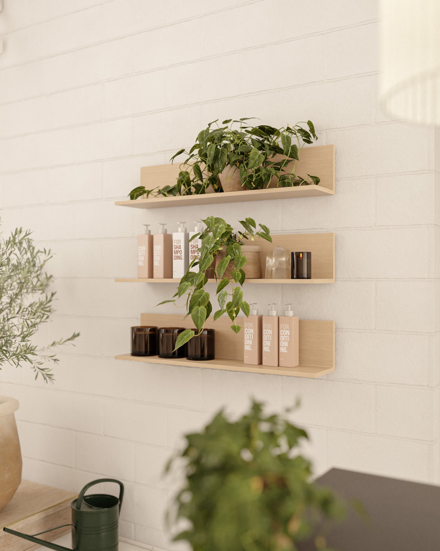 Display Oak - 98 cm Regalbrett mit Eichenmuster