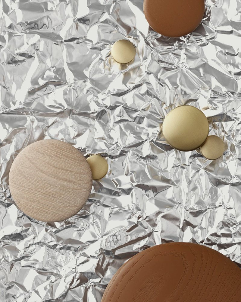 Dots - Haken aus Messing - 5 Stück